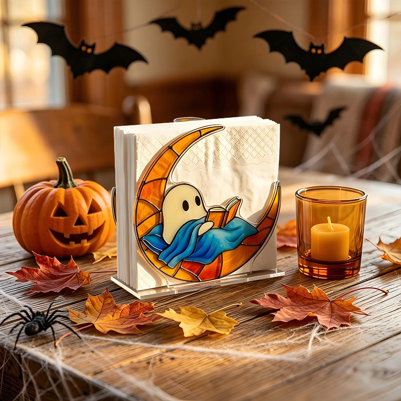 Agar Tissue Culture - Vintage Halloweenowy Uchwyt na Serwetki z