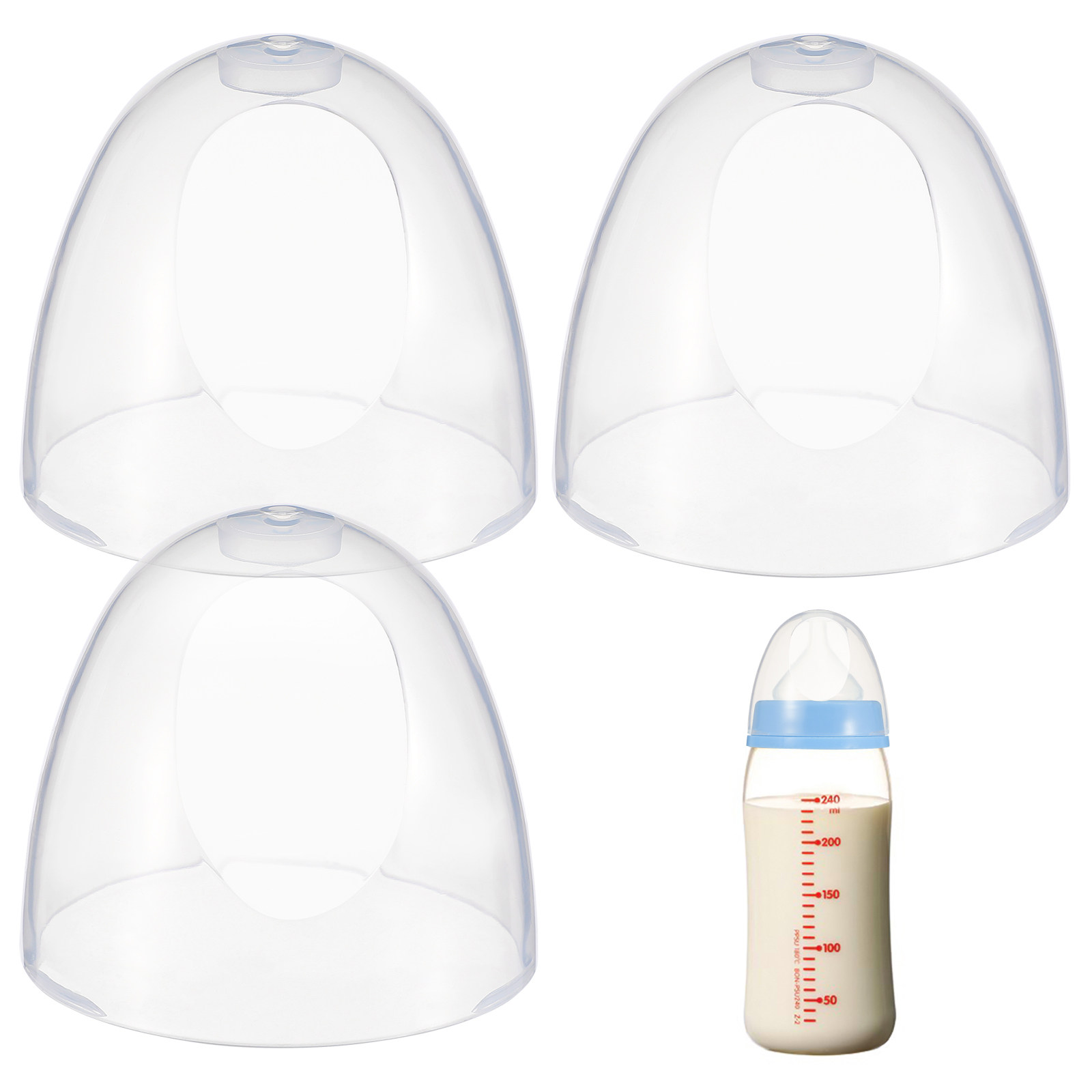 Plastic Dome Clear - Wymienne plastikowe nakrętki do butelek dla