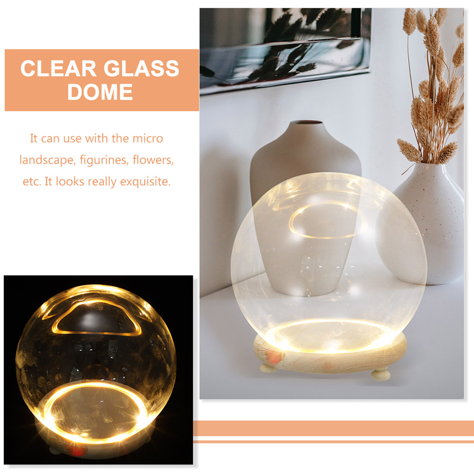 Szklana kopuła do ekspozycji k – Plastic Dome Clear recenzja i cena